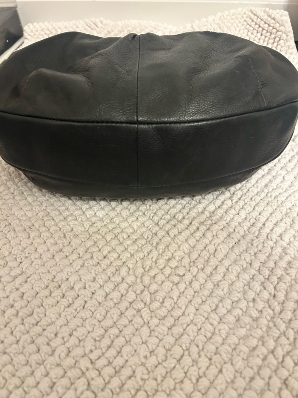 Fossil Black Leather Stud-Trim Hobo Bag - Picture 4 of 6